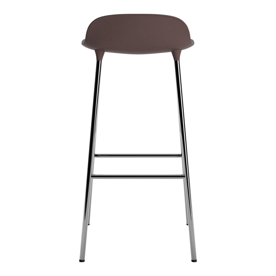 Modern Metal Bar Stools with Form Design - Adjustable Height Counter Stools for Kitchen, Dining & Home Bar - Industrial Style Seating for Restaurants & Cafes