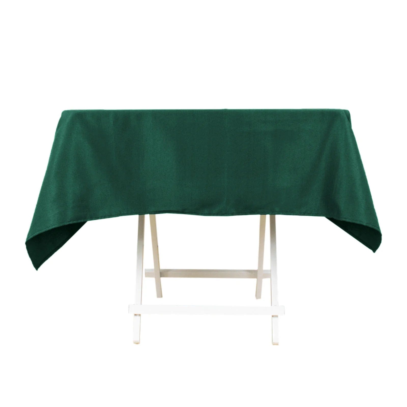 54x54 Inch Premium Square Polyester Tablecloth - Wrinkle & Stain Resistant - Perfect for Dining Tables, Parties, Weddings & Events