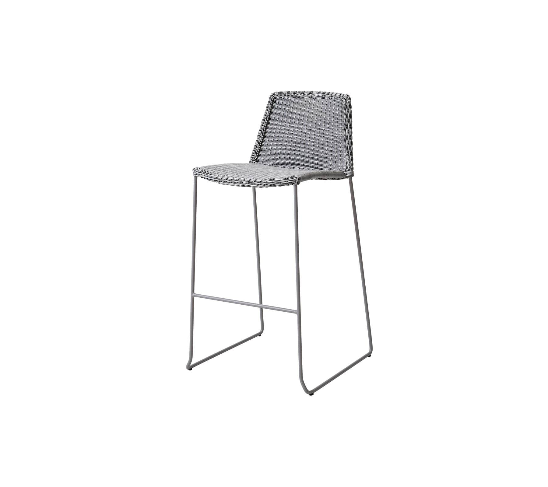 Breeze Outdoor Bar Stackable Chair - Lightweight Patio Dining Chairs for Poolside, Garden, Deck & Backyard - Set of 2 Weather-Resistant Stacking Chairs