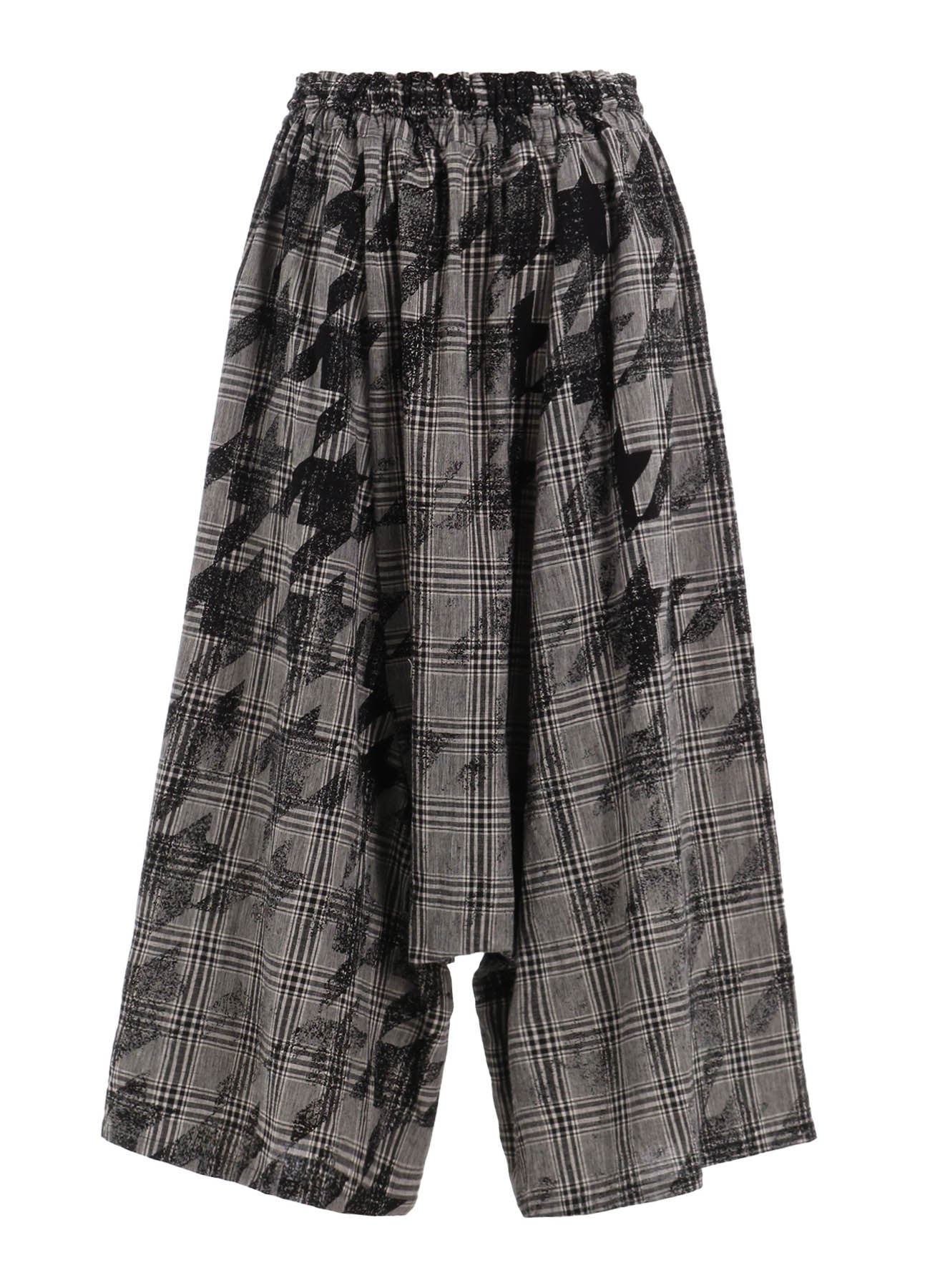 Stylish Cotton Linen Plaid Houndstooth Gathered Pants for Women - Comfortable & Trendy Casual Trousers for Office, Travel, and Everyday Wear
