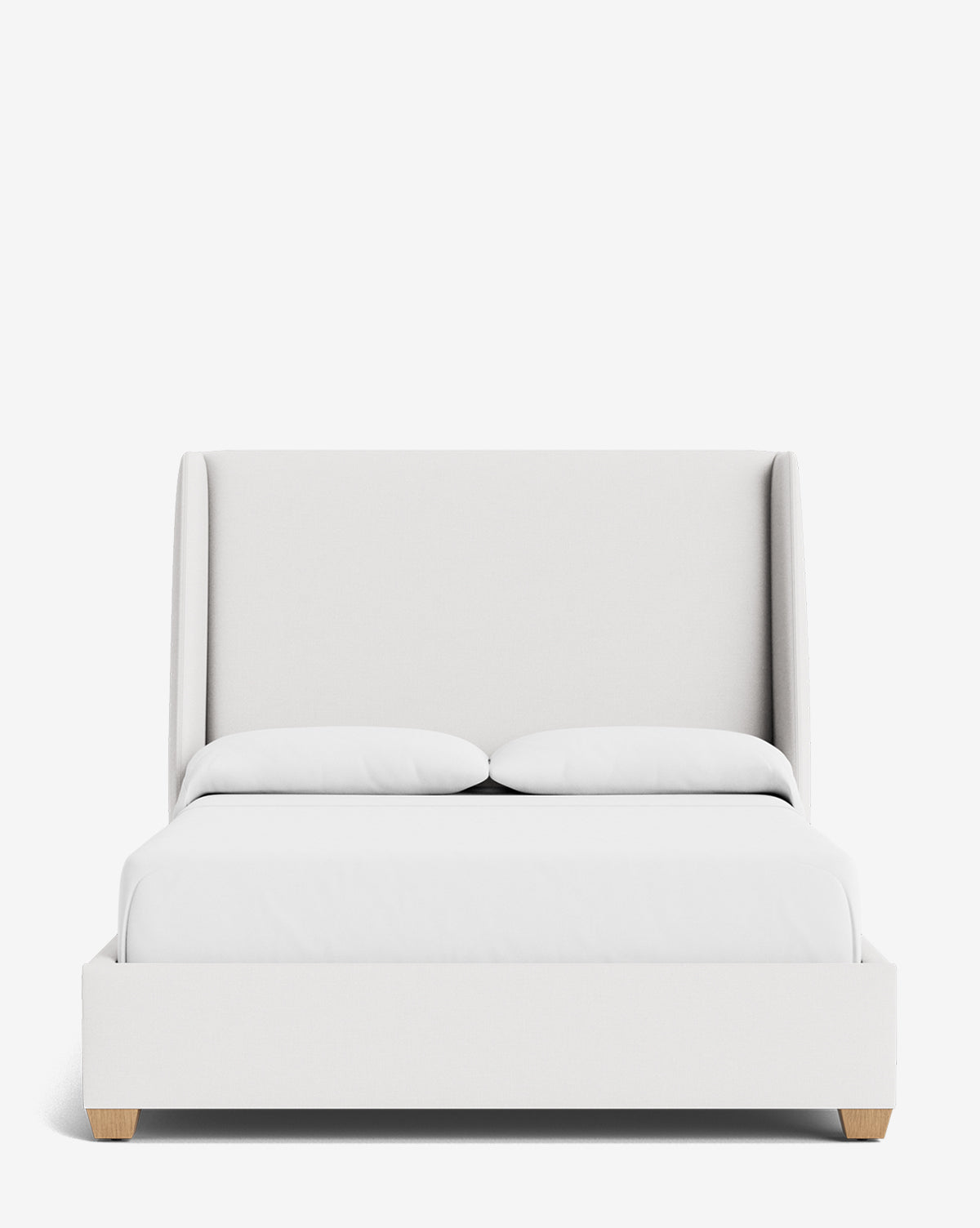 Walt Bed Tall Headboard - Queen Size Upholstered Bed Frame with Adjustable Height - Perfect for Modern Bedroom Decor & Small Spaces