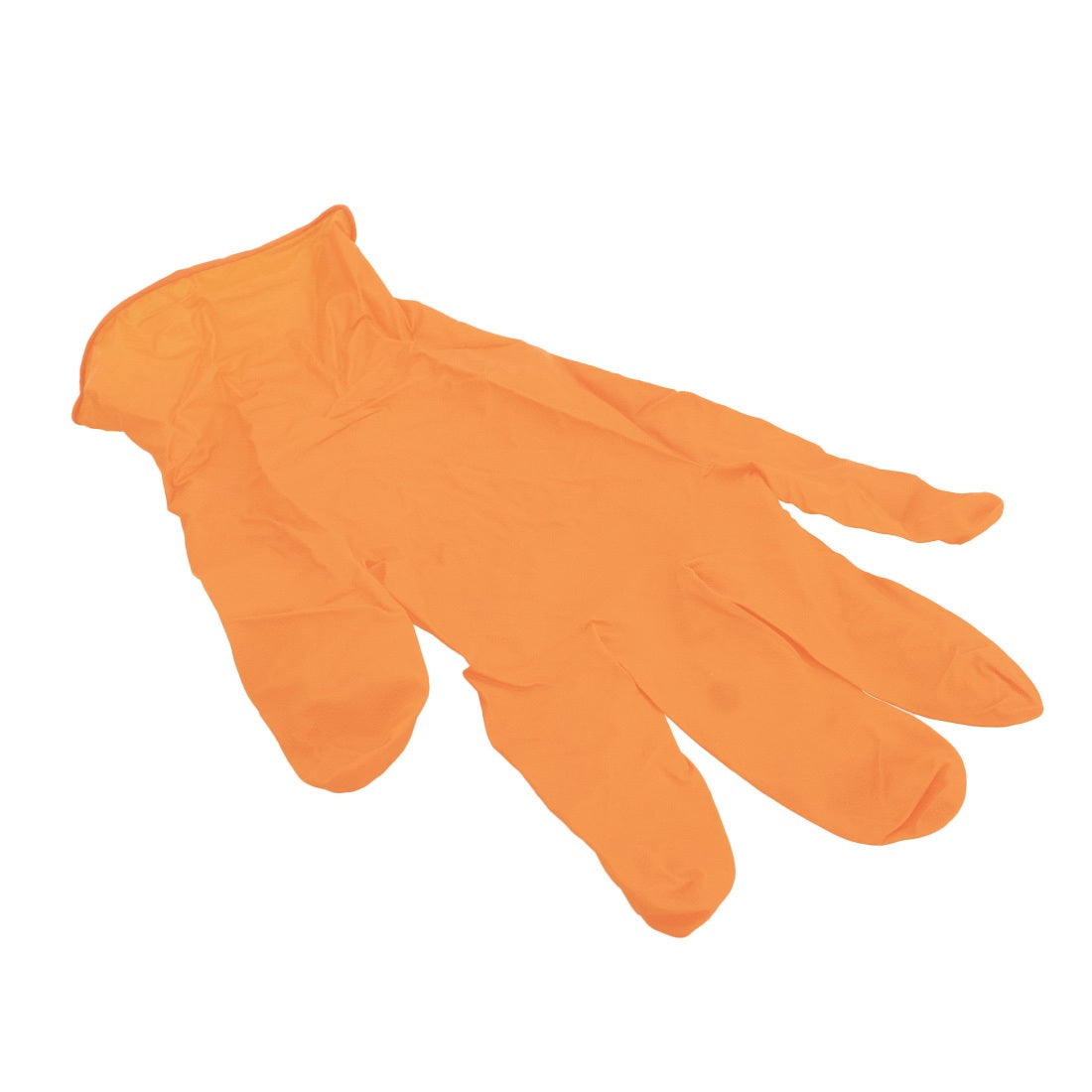 Tronex 9158 Powder-Free Nitrile Disposable Gloves - Orange, XL Size (100 Count) - Chemical Resistant, Latex-Free for Medical, Cleaning, Food Handling & Industrial Use