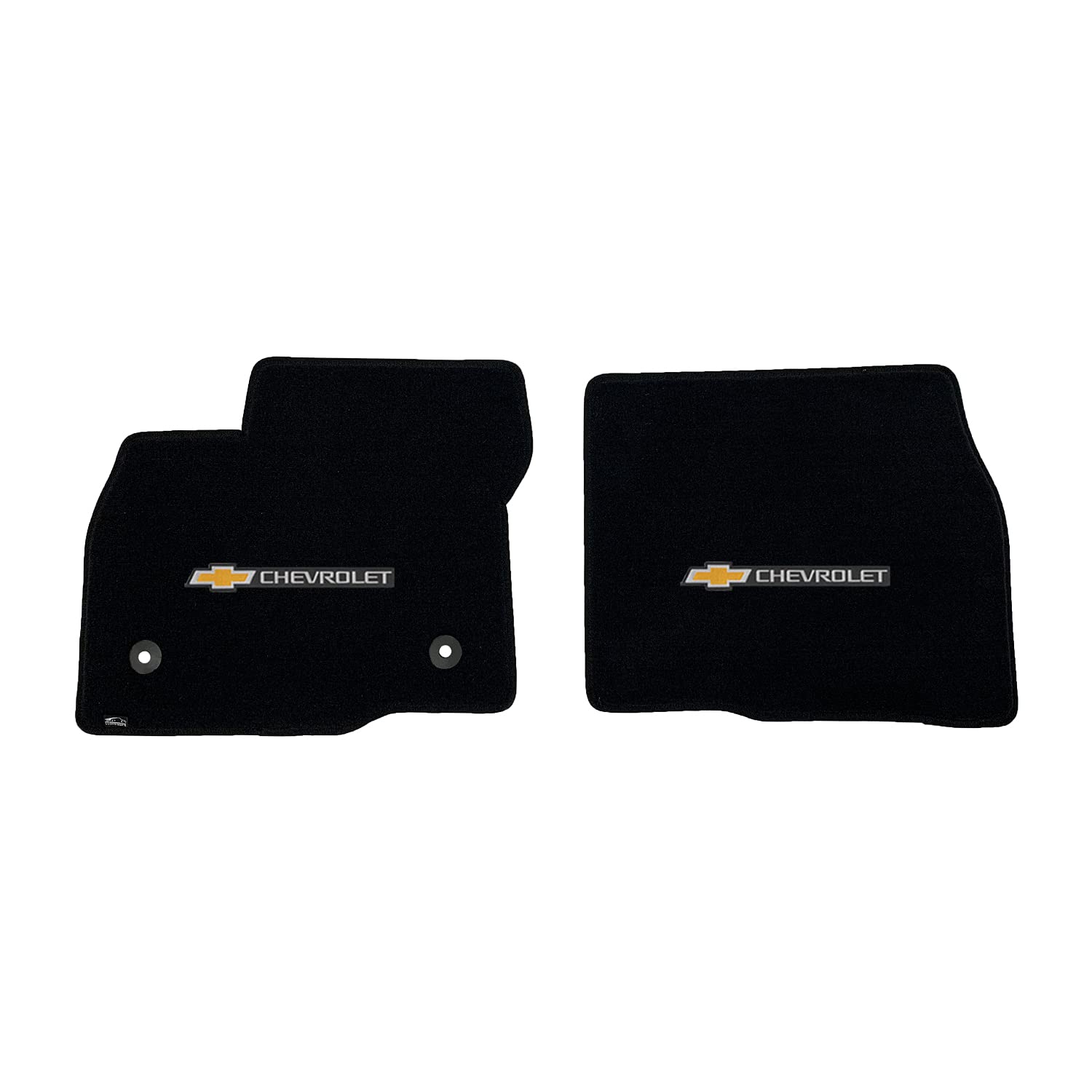 Premium Custom-Fit Carpeted Floor Mats for Chevy Bolt 2017-2023 - Luxury Car Floor Liners (2-Piece Front Set, Charcoal) | All-Weather Protection & Enhanced Interior Style