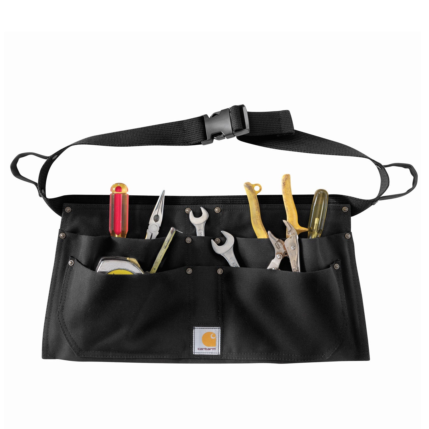 Carhartt Firm Duck Half Apron - Durable Work Apron for Carpenters, Chefs & Craftsmen - Heavy-Duty Tool Storage & Protection for DIY Projects & Professional Use