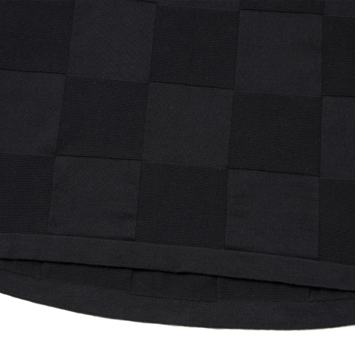 AES G.A.T 01K Checkerboard Knit Polo Shirt 'Shadow' - Men's Fashion Casual Shirt for Streetwear & Office Wear