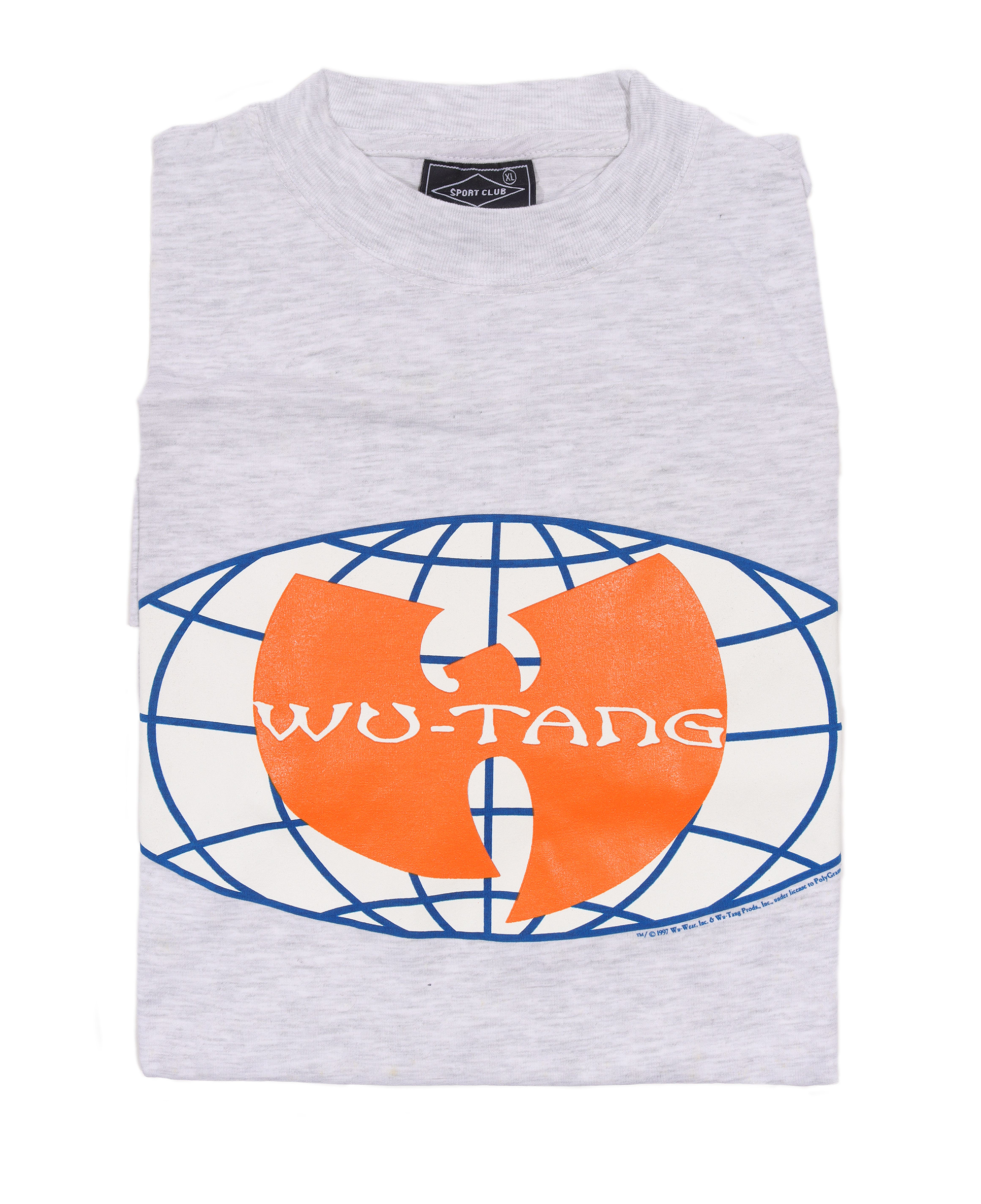 1997 Wu Tang Clan Globe Logo Vintage T-Shirt - Rare Color & Deadstock - Hip Hop Streetwear for Concerts & Collectors