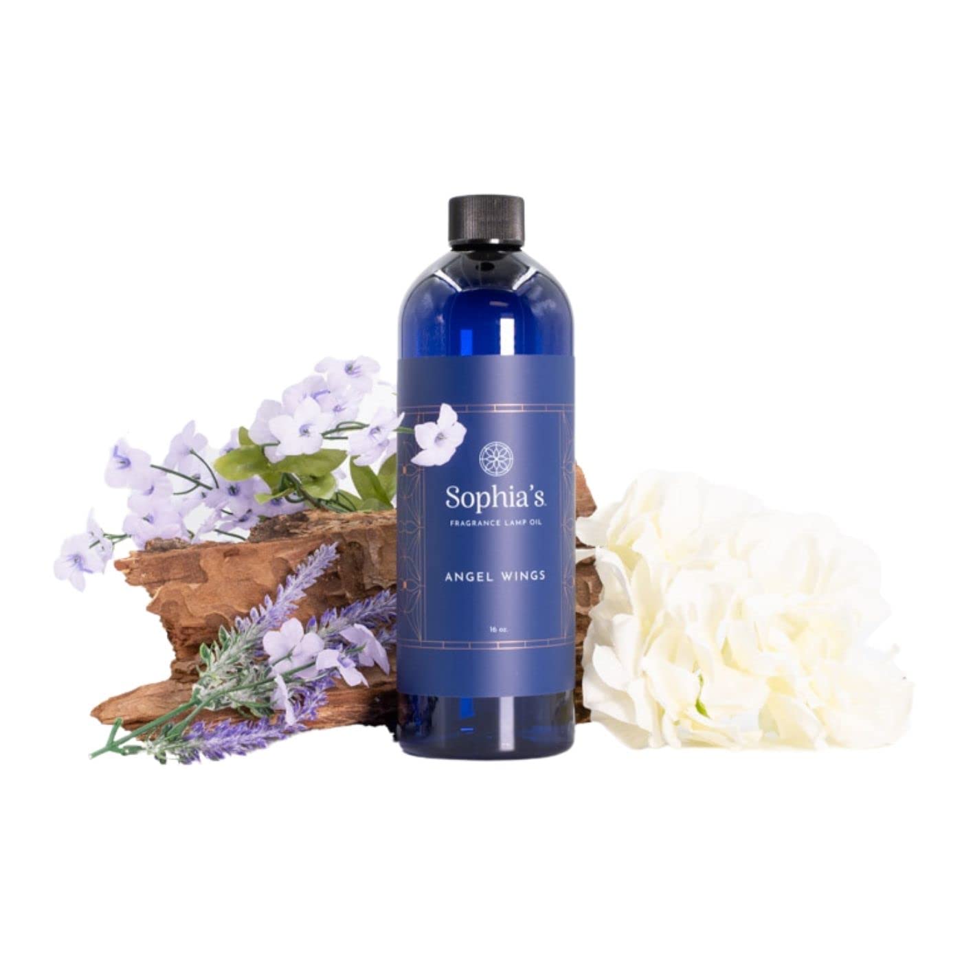 Sophia's Angel Wings Fragrance Lamp Oil Refills - 16oz USA Made Catalytic Scented Oil for Effusion & Redolere Lamps - Perfect for Home Aromatherapy, Relaxation and Creating Cozy Atmosphere