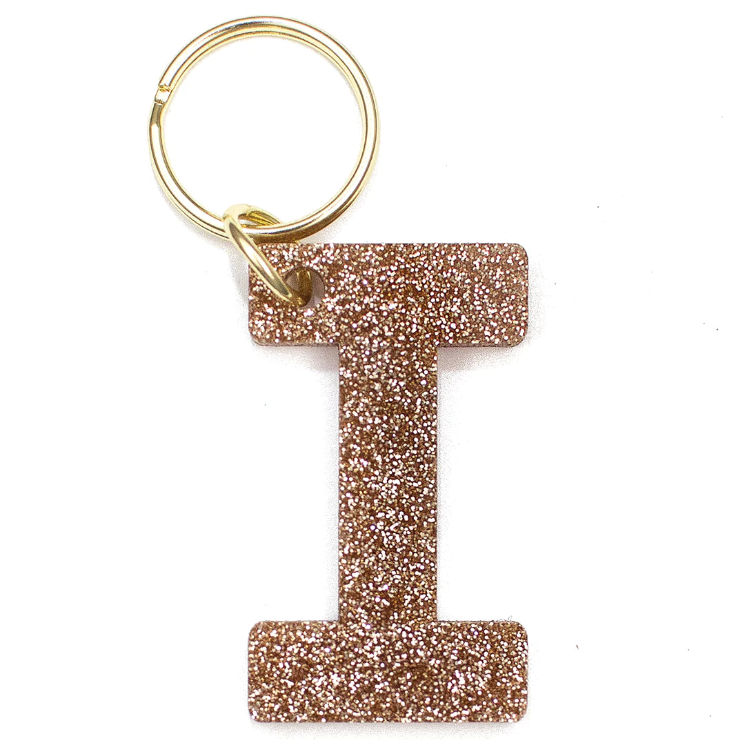 Custom Glitter Letter Keychain - Personalized Initial Keyring for Women & Girls - Perfect for Gifts, Backpacks, and Purse Accessories