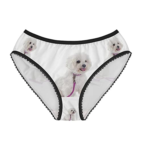 Bichon Frise Cotton Underwear for Women - Comfortable Briefs & Funny Panties - Perfect for Dog Lovers, Gifts, and Casual Wear