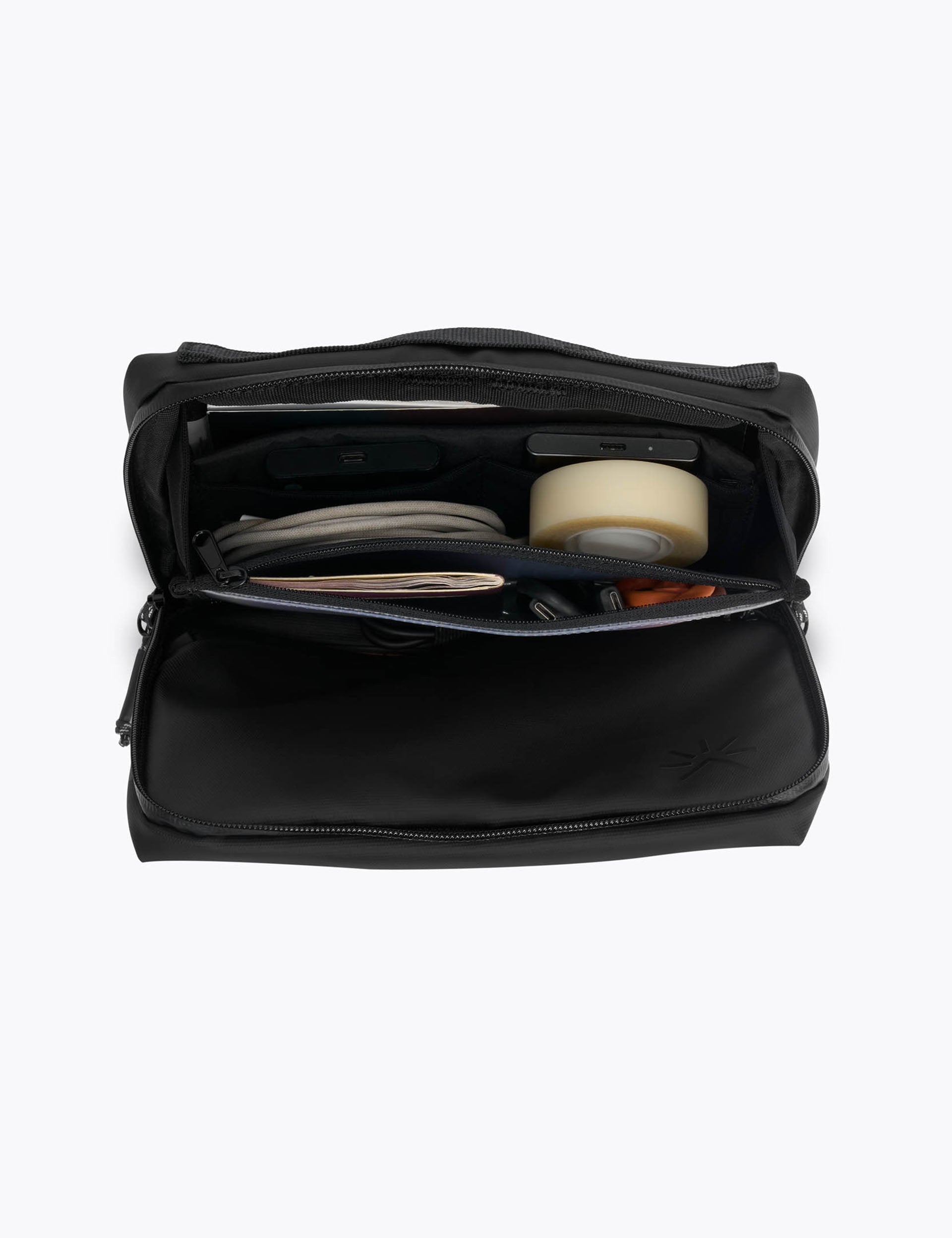SEE Travel Toiletry Bag - Waterproof Hanging Cosmetic Organizer for Women & Men - Perfect for Airplane, Gym, Camping & Business Trips - Black