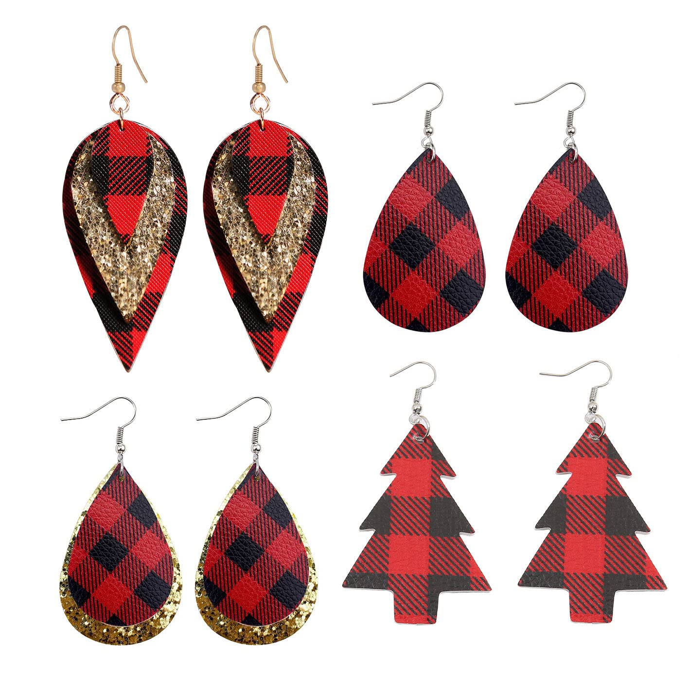 Sparkling Crystal Christmas Tree & Snowflake Earrings for Women - Elegant Holiday Jewelry for Xmas, Birthday Parties & Festive Celebrations
