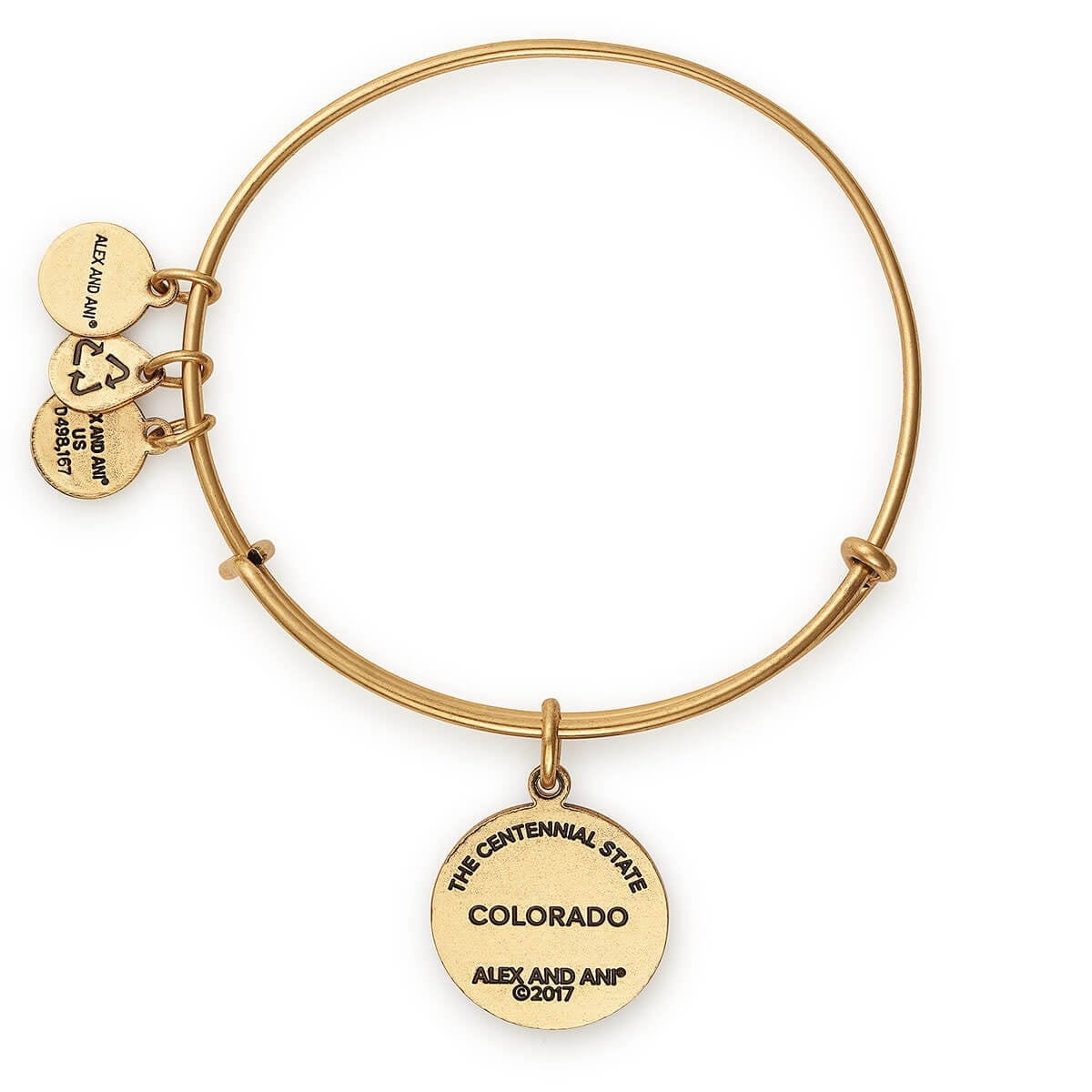 Colorado Mountains Charm Bangle - Sterling Silver Adjustable Bracelet with Nature-Inspired Design for Women | Perfect for Outdoor Adventures, Hiking & Boho Fashion