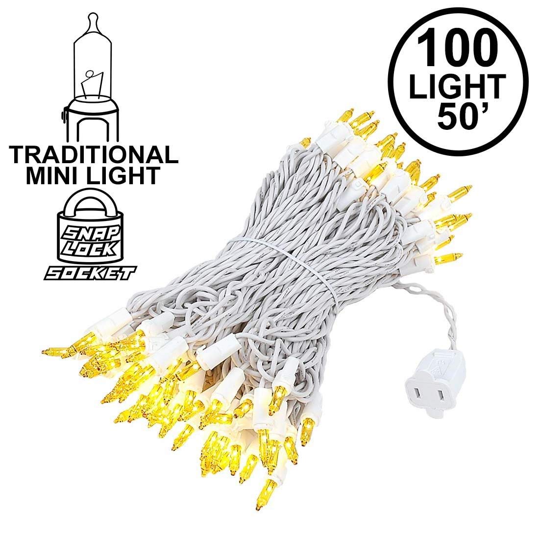 100 LED Warm White Mini String Lights - 50ft Indoor/Outdoor Christmas Wedding Party Decorations with UL Certification | Perfect for Holiday Tree, Garden, Patio, and Home Decoration