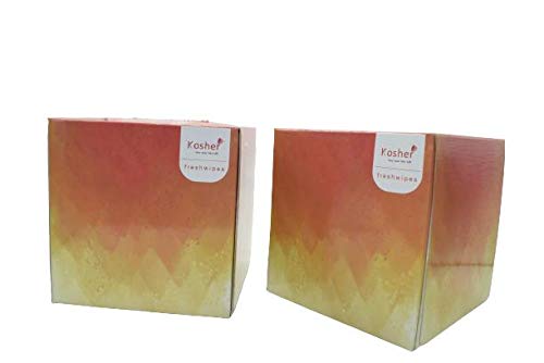 Premium Kosher Dandelion 2-Ply Facial Tissues Cube Box - 6 Pack (480 Tissues Total) | 80 Soft Pulls per Box | Hypoallergenic for Home, Office & Travel Use