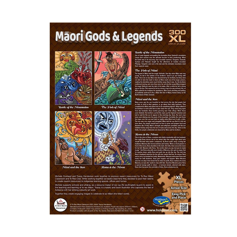 Māori Gods & Legends 300 Piece XL Jigsaw Puzzle - Māui and the Sun | Educational Puzzle for Adults & Kids | Perfect for Family Game Night & Cultural Learning