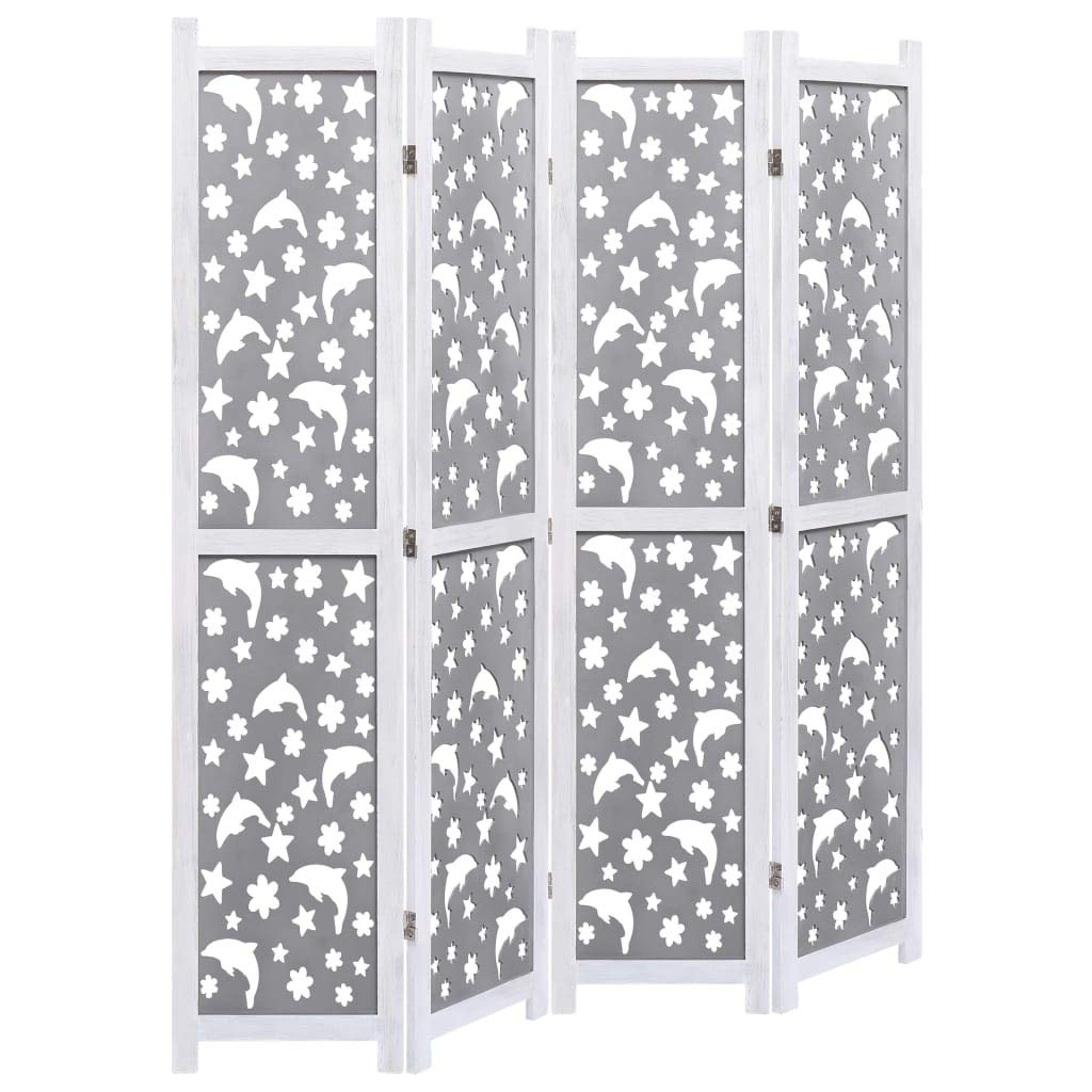 CHARMMA 4-Panel Room Divider Screen - 55.1