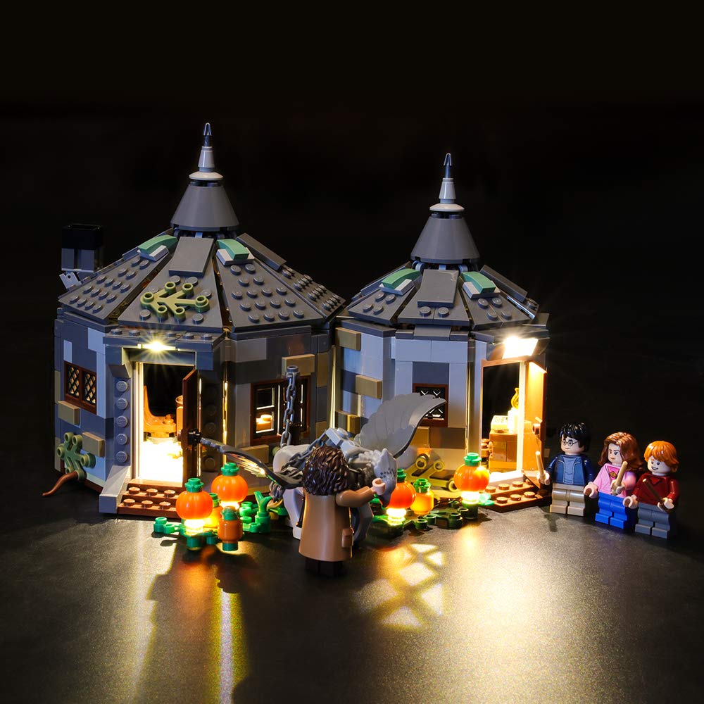 GEAMENT LED Light Kit for Hagrid's Hut Buckbeak's Rescue - Compatible with Lego Harry Potter 75947 (Model Set Not Included) - Perfect for Harry Potter Fans & LEGO Collectors to Enhance Display & Night Lighting