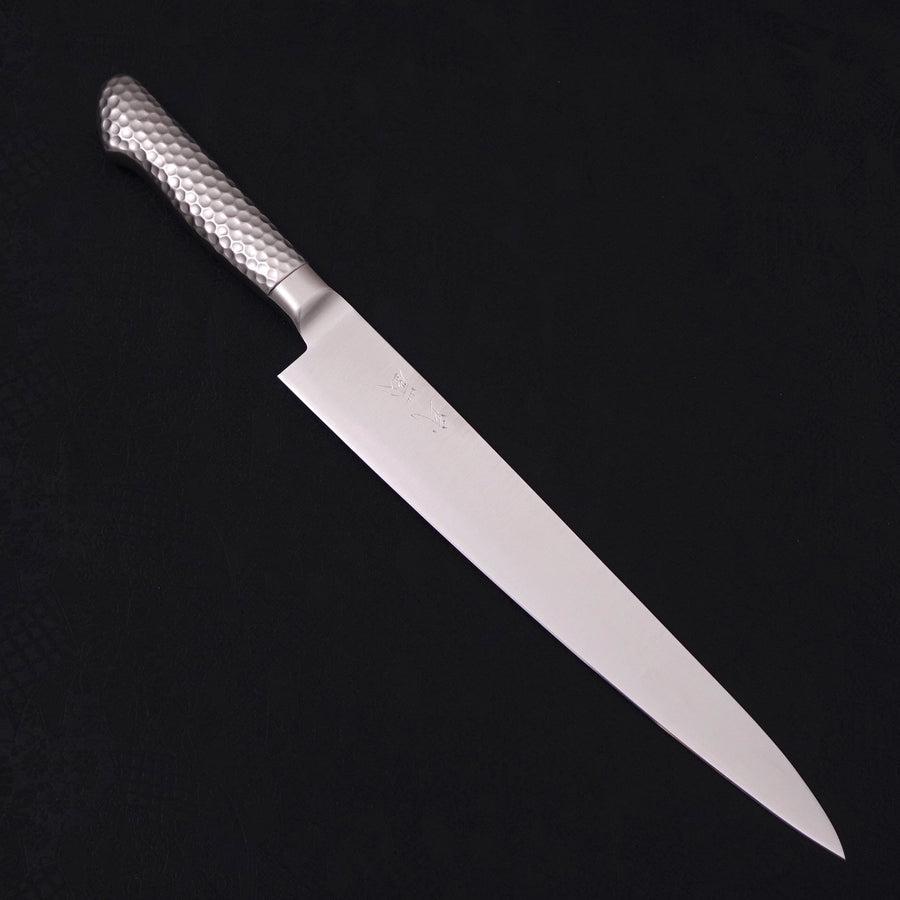 Premium VG-5 Steel Sujihiki Knife 270mm - Japanese Slicing Knife with Polished Western Handle for Sushi, Meat & Fish Cutting - Professional Chef & Home Kitchen Essential