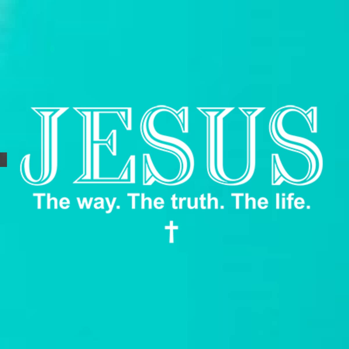 Jesus The Way The Truth The Life Christian Inspirational Tri-Blend Racerback Tank Top - Perfect for Church, Bible Study & Faith-Based Events