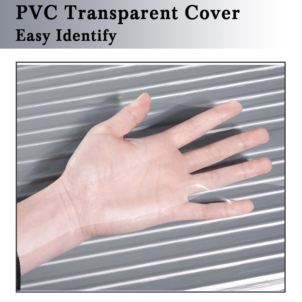 Clear PVC Suitcase Cover for 20 Inch Wheeled Luggage - Protective Travel Luggage Protector (13.6
