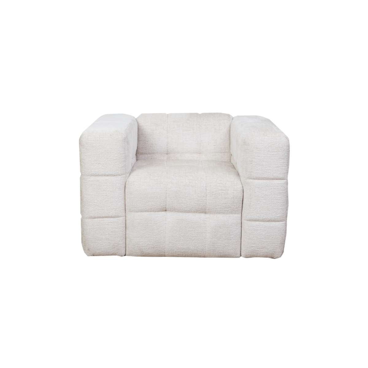 Lenny Armchair in Beige - Modern Comfortable Lounge Chair for Living Room, Bedroom & Office - Perfect for Relaxing & Reading