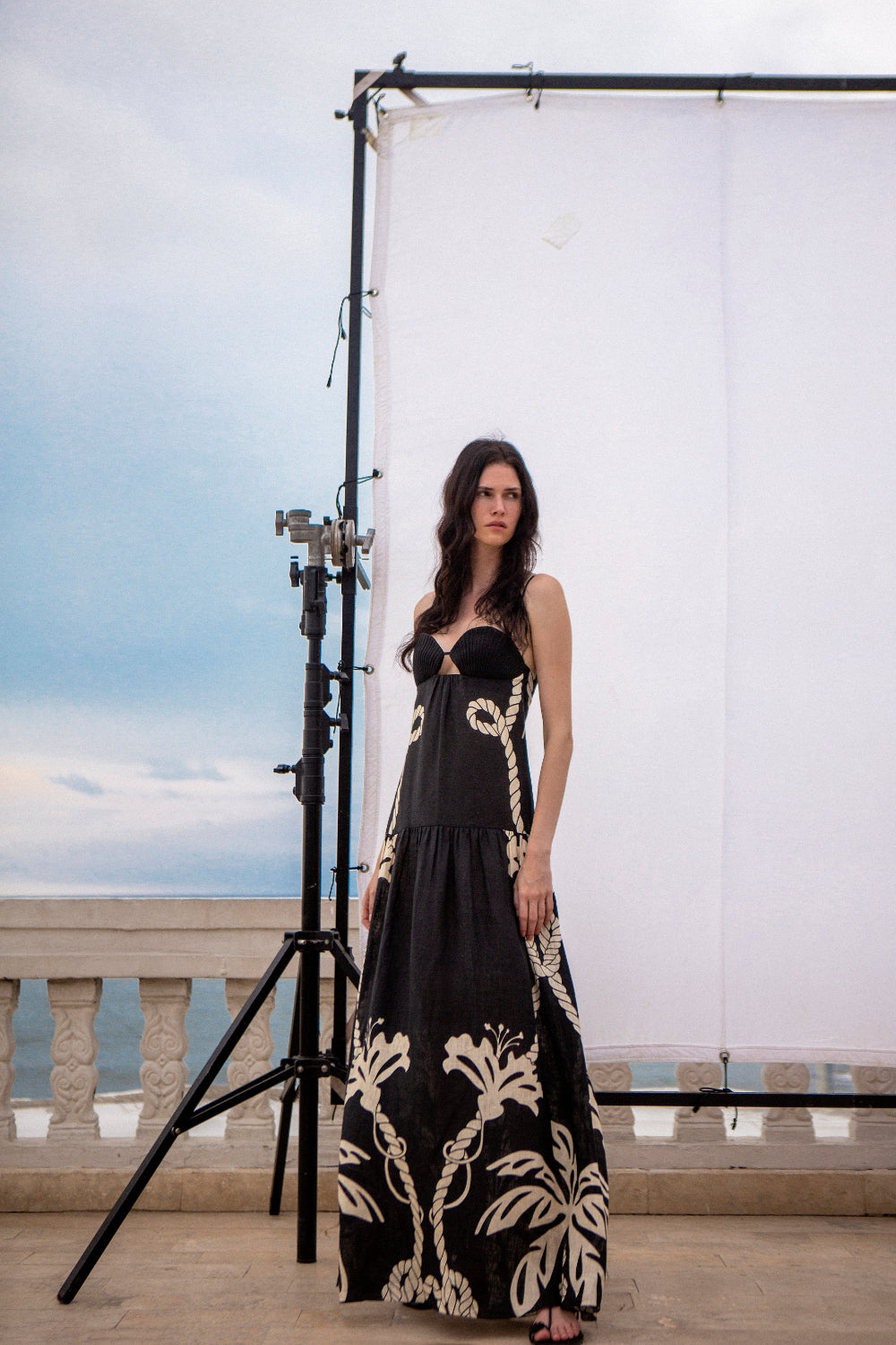 Enlightened Women's Summer Floral Sailor Dress - Elegant Sleeveless A-Line Sundress for Beach, Vacation & Casual Wear