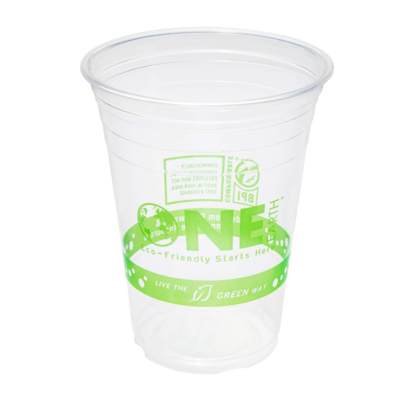 Karat Earth KE-KC16G 16 oz 100% Compostable PLA Cups (1000 Count) - Eco-Friendly Disposable Cups for Parties, Coffee Shops & Restaurants