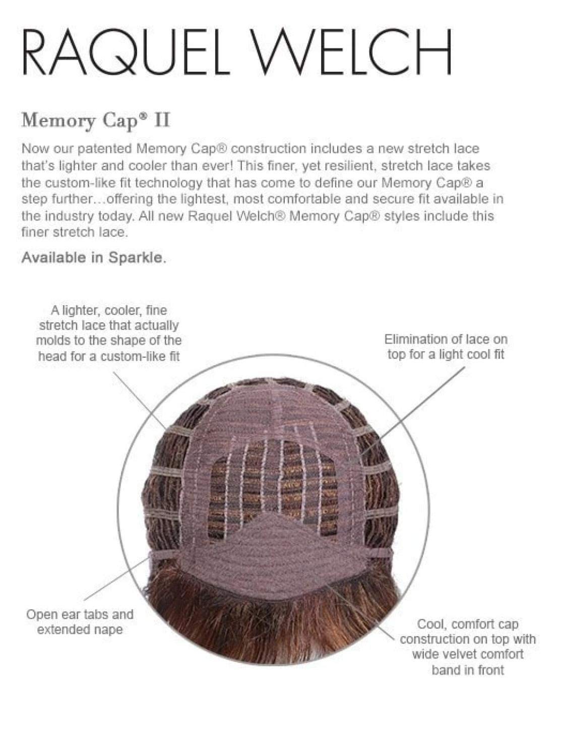 Raquel Welch Sparkle Wig Bundle - 5 Piece Set with Wig Shampoo, Cap, Wide Tooth Comb & Styling Guide (Color R29S) for Cosplay, Costume Parties & Everyday Glamour