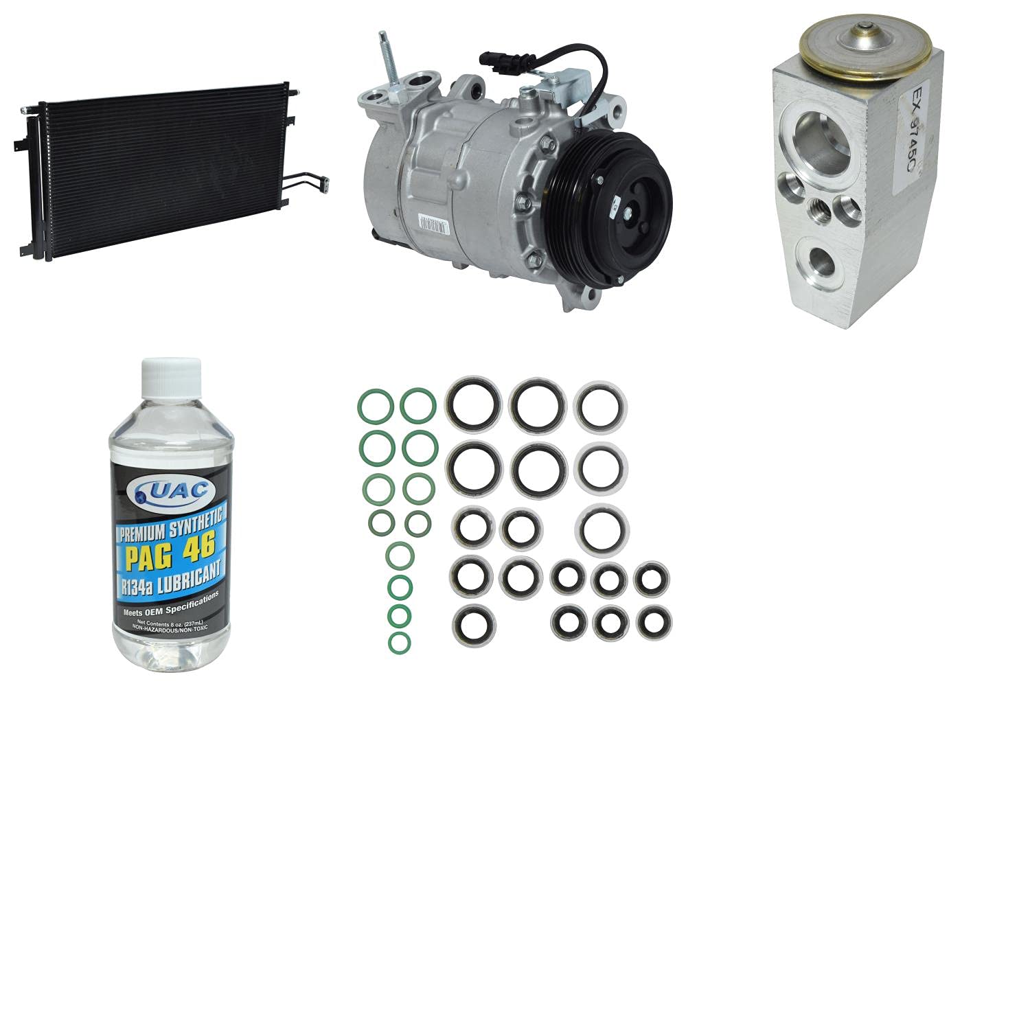 HVAC A/C Compressor and Condenser Replacement Kit - Compatible with Multiple Car Models - Perfect for AC System Repair and Maintenance