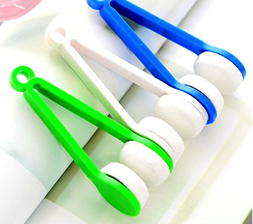 Premium Microfiber Eyeglass Cleaner with Soft Brush - 5 Pack (Random Colors) - Perfect for Sunglasses, Spectacles & Screen Cleaning at Home, Office or Travel