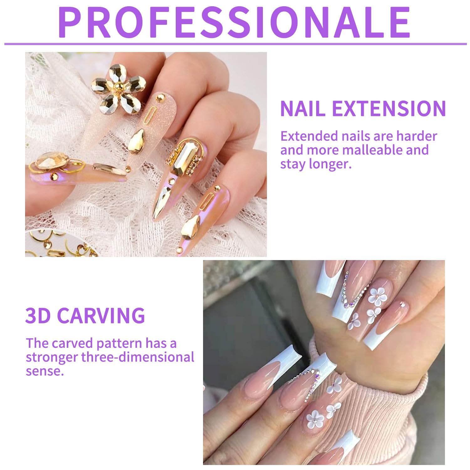 Professional Acrylic Nail Liquid Monomer 40ml (1.3oz) - High Quality Nail Extension Liquid for Acrylic Powder - DIY Nail Art Manicure Kit for Salon & Home Use - Perfect for Nail Extensions, French Tips & Creative Designs