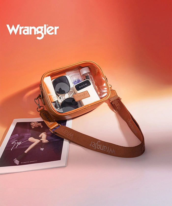 Wrangler Clear Crossbody Stadium Bag for Concerts, Sports Events & Travel - Approved for NFL, MLB, NBA & NCAA Games