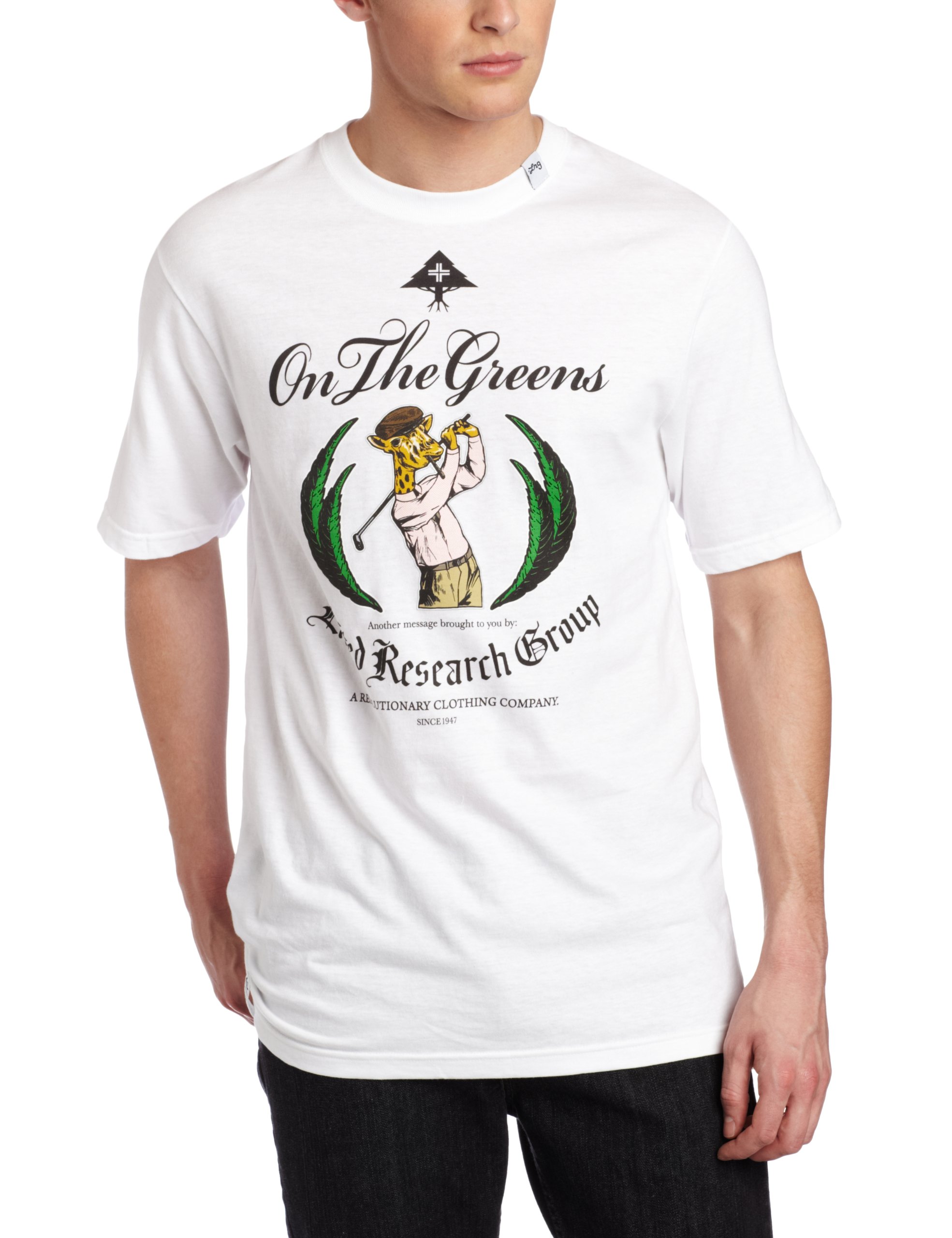 LRG Men's On The Greens Graphic T-Shirt - Casual Short Sleeve Cotton Tee for Golf, Streetwear & Everyday Wear | Trendy Summer Outfit Essential