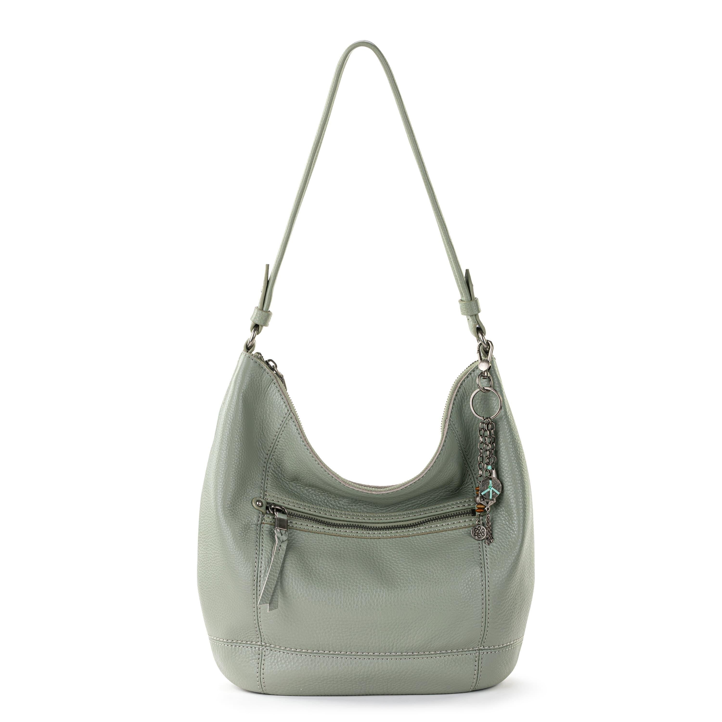 Sequoia Hobo Leather Shoulder Bag - Genuine Leather Meadow Green Handbag for Women - Perfect for Work, Travel & Everyday Use