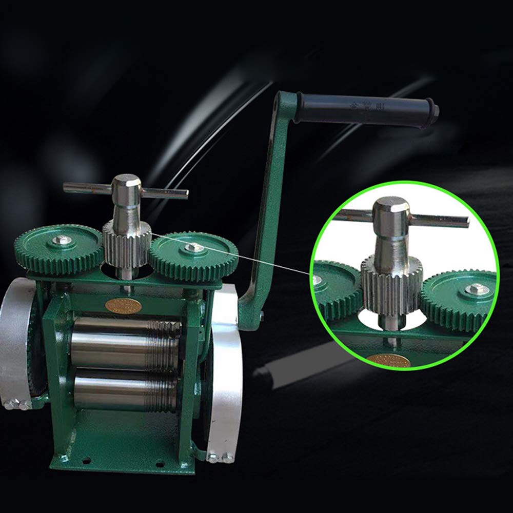 Professional Jewelry Rolling Mill Machine - Manual Jewelry Press & Flattening Tool for DIY Jewelry Making | Upgrade Your Craft with Precision Metal Forming | Perfect for Goldsmiths, Hobbyists & Jewelry Workshops