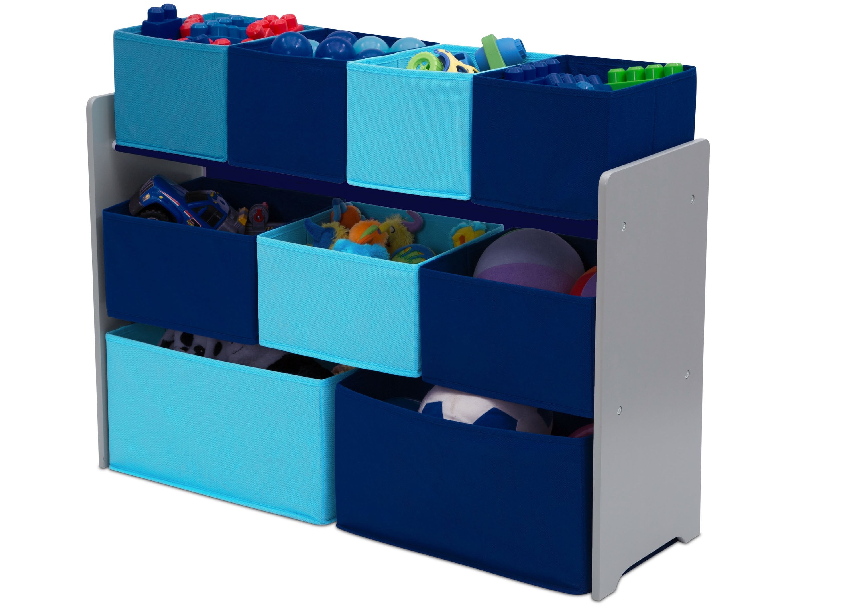 Deluxe Multi Bin Toy Organizer with Storage Bins - Kids Room Organization Solution for Toys, Books & Crafts - Perfect for Playrooms, Daycares & Home Storage