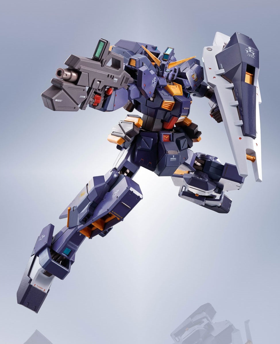 Bandai Metal Robot Spirits Gundam Advance of Zeta TR-1 Hazel Custom Combat Deployment Colors Action Figure with Option Parts Set - Collectible Anime Model Kit for Display & Gundam Battle Scenes