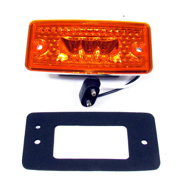 Fortpro 4 9/16 x 2 1/4 Inch LED Cab Light with 3 Super Bright LEDs - Perfect for Truck, RV, and Off-Road Vehicle Interior Lighting
