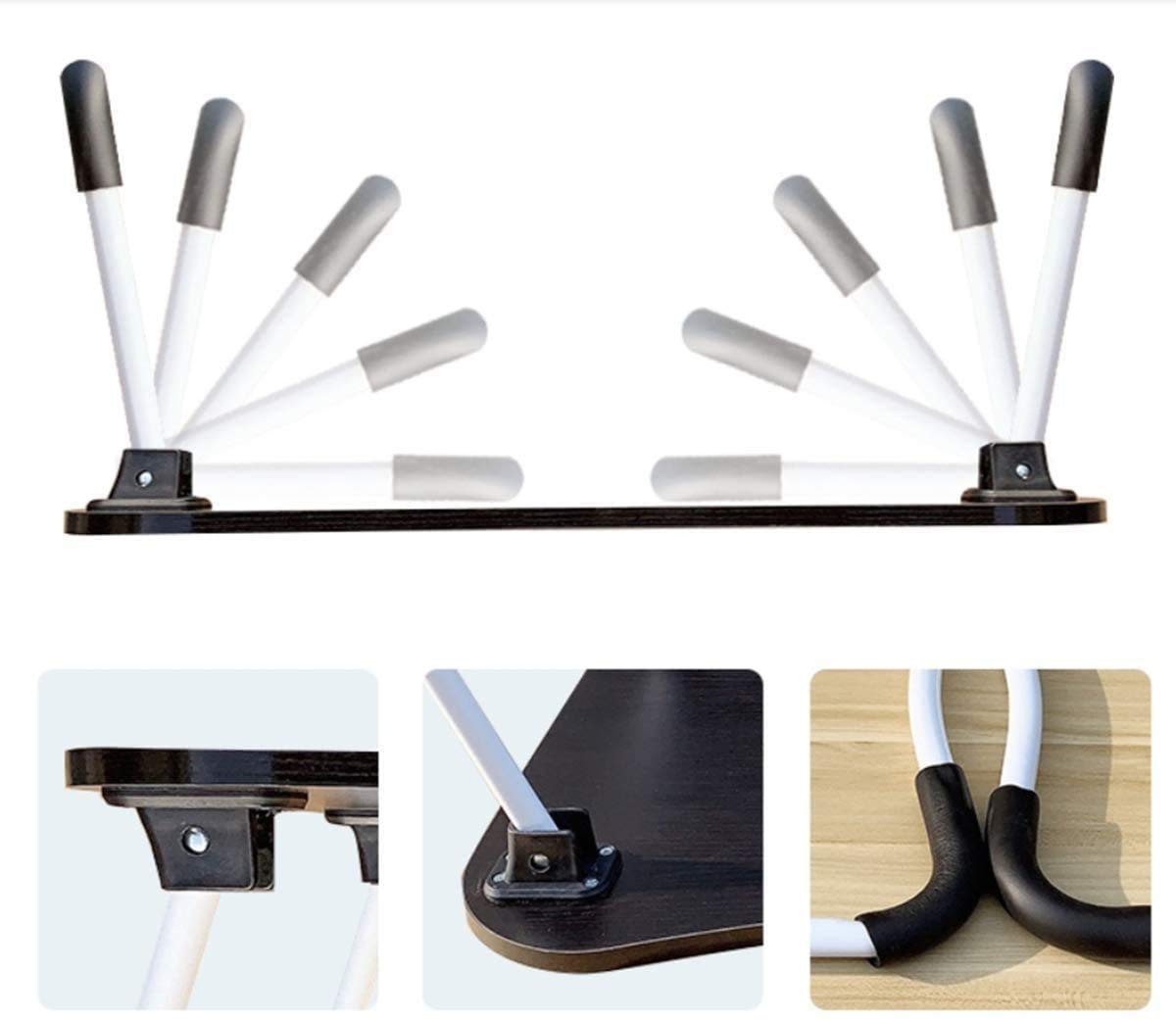 Foldable Laptop Table Stand with Adjustable Legs - Portable Bed Tray Desk for Notebook, Breakfast, Reading & Watching Movies - Perfect for Bed, Couch, Sofa & Home Office Use