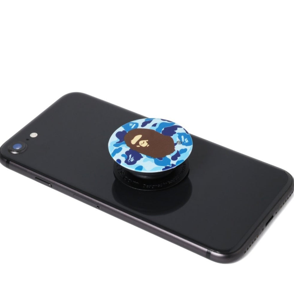 ABC Ape Head PopSockets - Expandable Phone Grip & Stand for iPhone, Samsung, Smartphones - Blue - Perfect for Gaming, Selfies, and Everyday Use