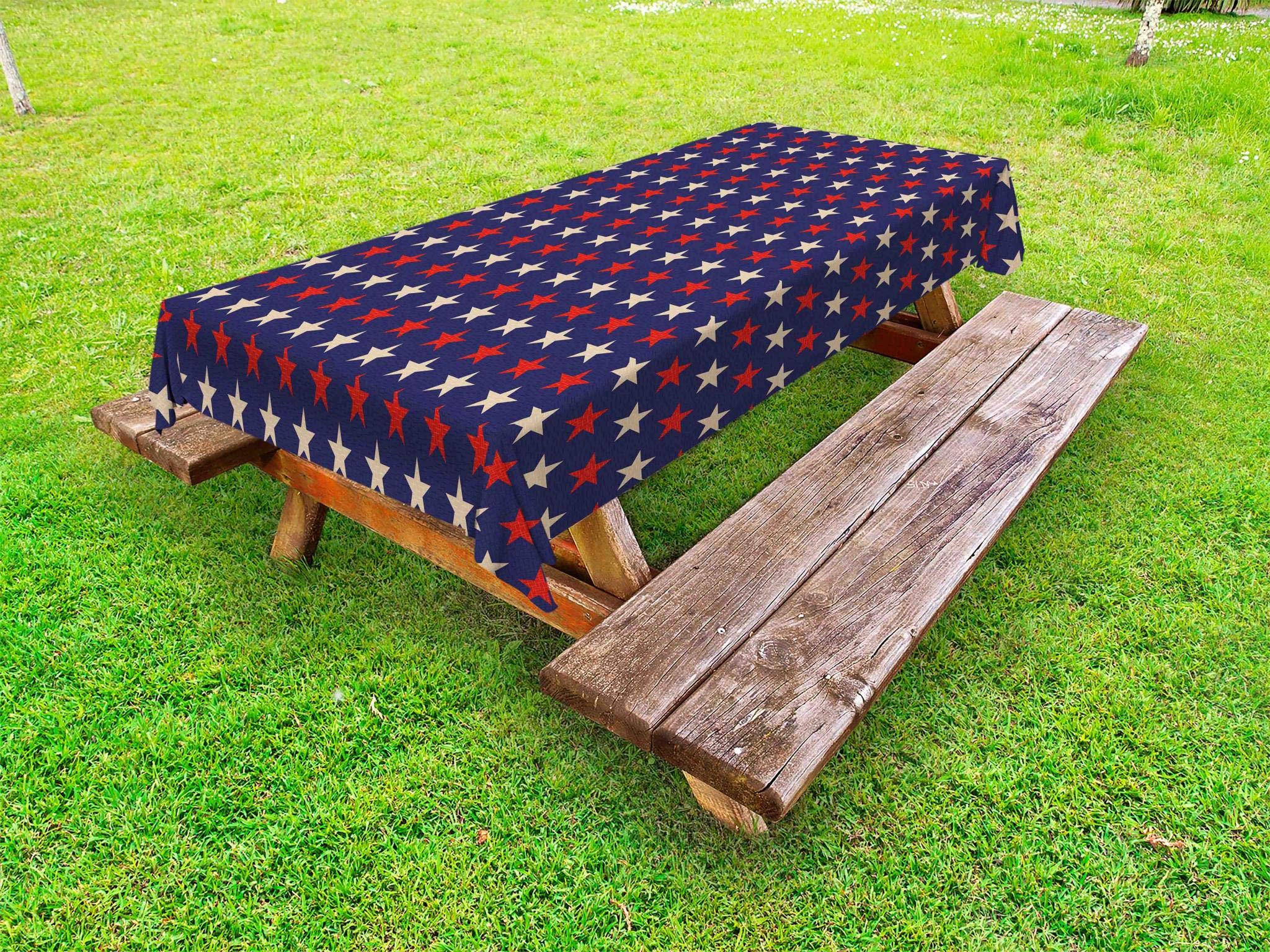 Ambesonne Vintage Patriotic Tablecloth - 58