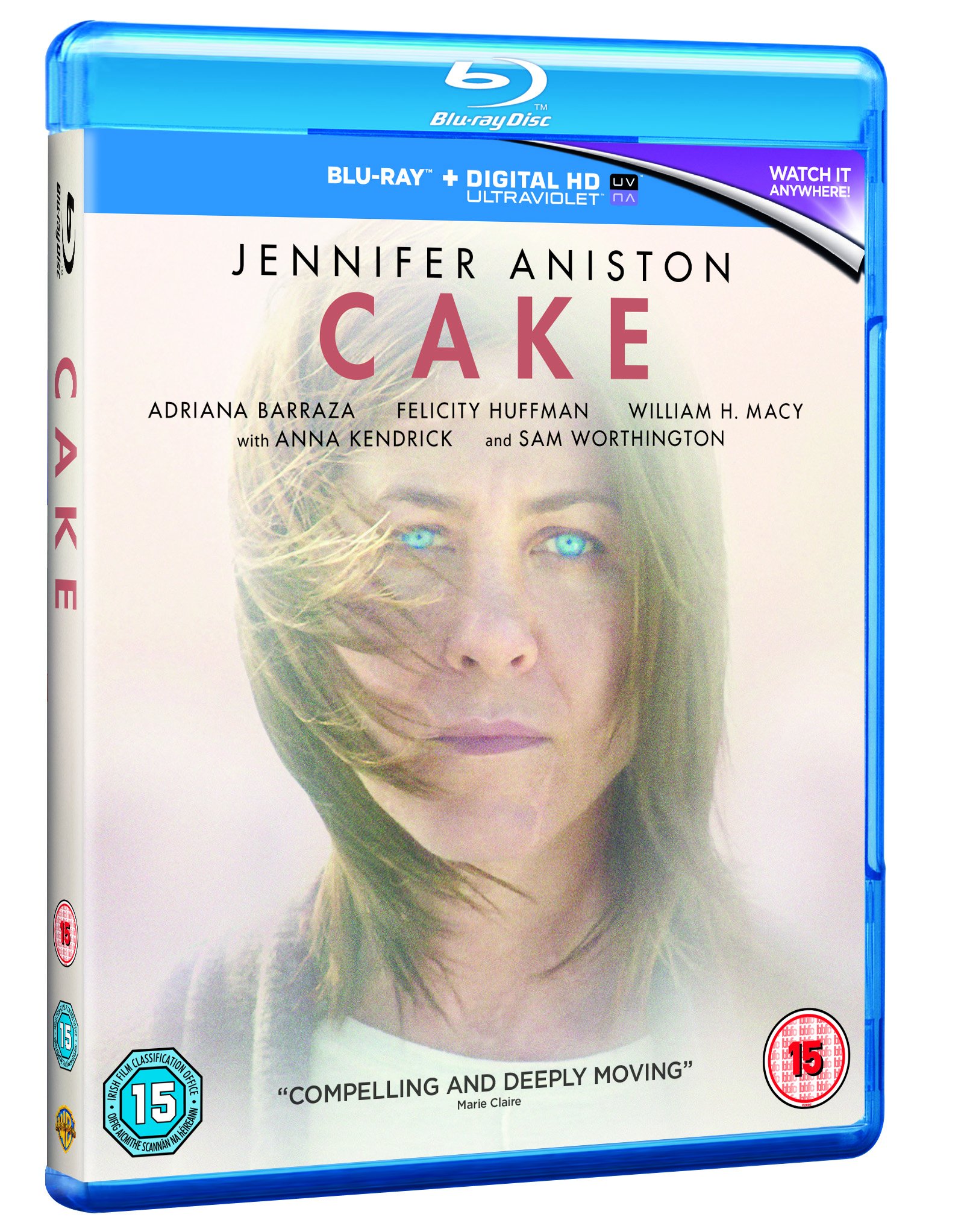 Cake [Blu-ray] [2015] [Region Free] - Award-Winning Drama Film for Movie Nights & Home Theater Collections