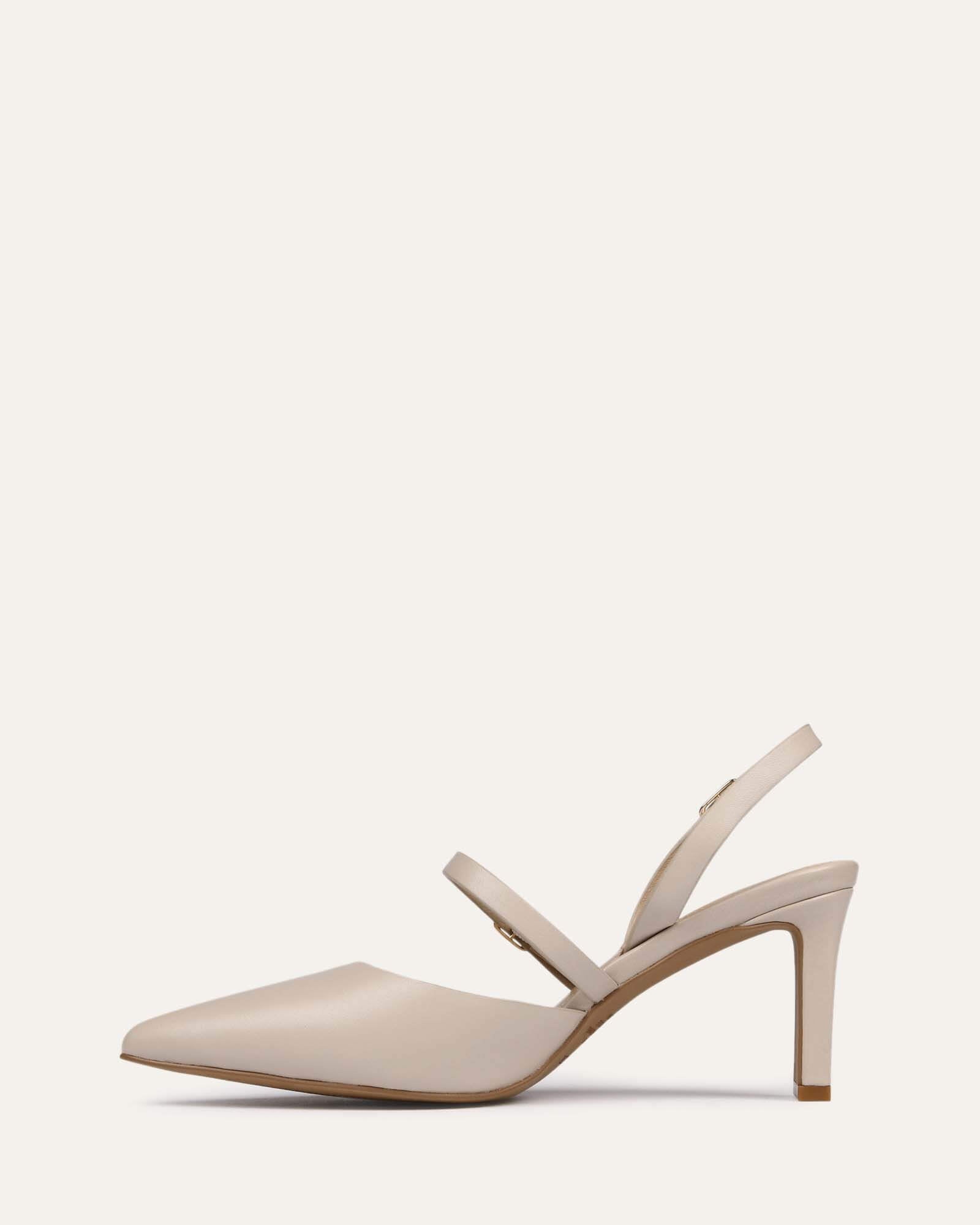 KARINA Women's Mid Heel Pumps - Genuine Bone Leather Dress Shoes for Work, Party & Special Occasions