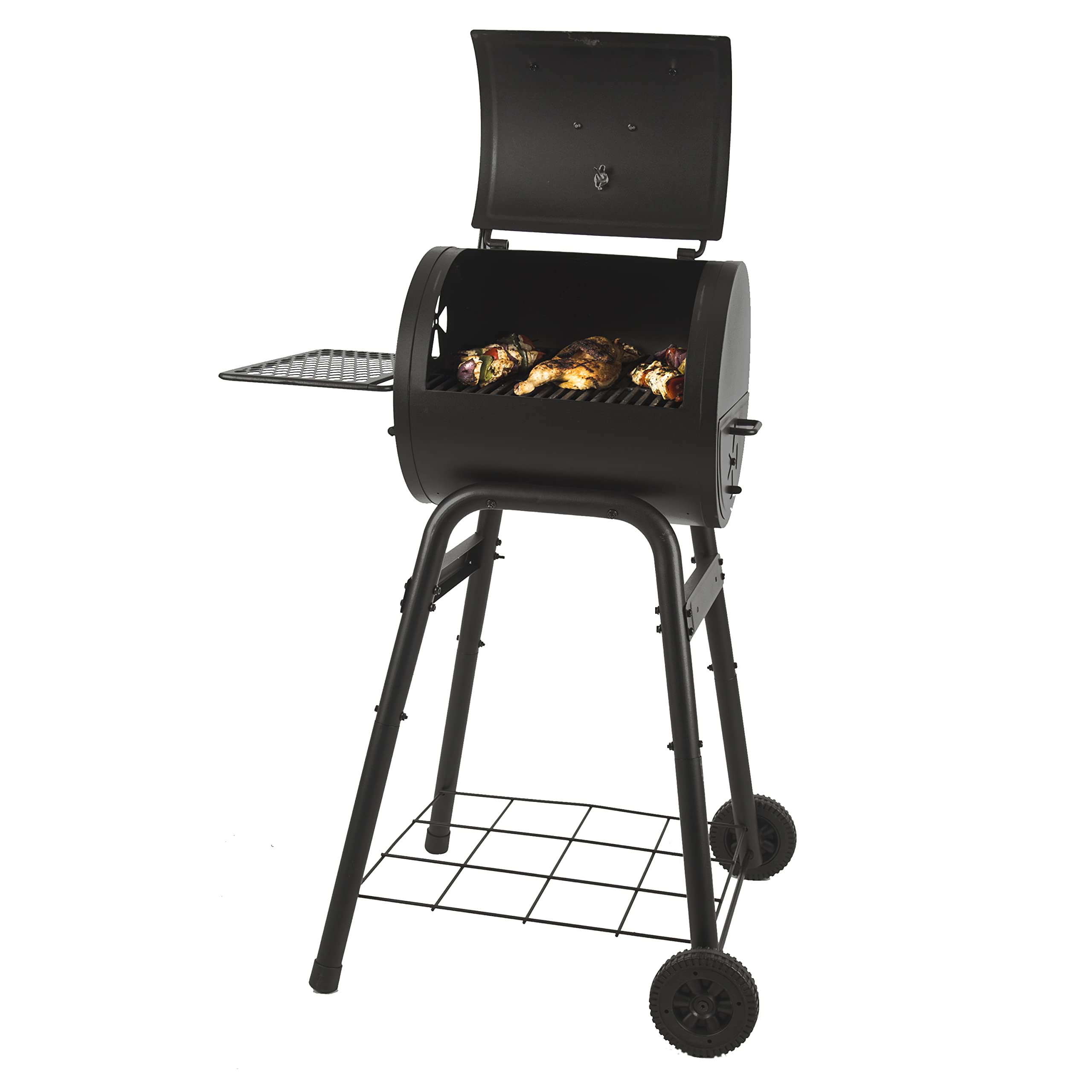 Portable Compact Charcoal Grill for Outdoor BBQ, Camping & Picnics - Lightweight Backyard Cooking with Adjustable Vents & Ash Pan