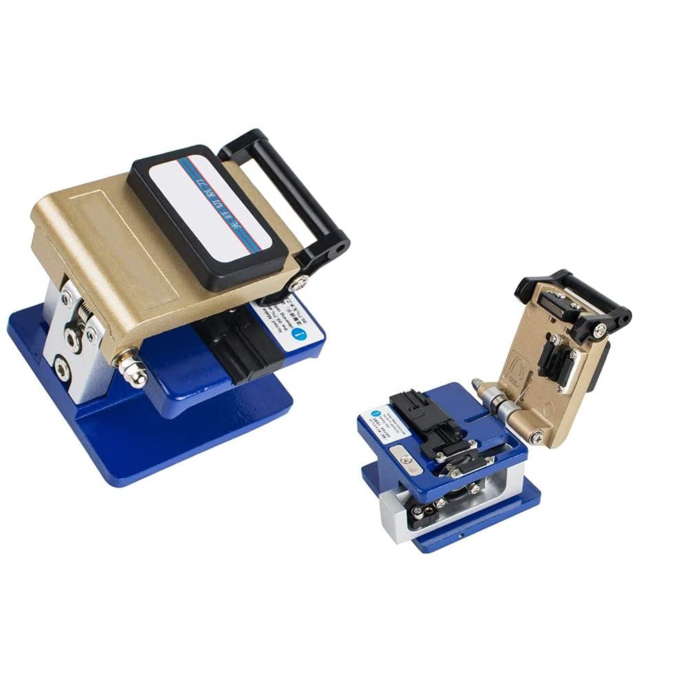 Professional FTTH Fiber Optic Tool Kit - FC-6S Cleaver, Optical Power Meter, Visual Fault Locator (1mw), Cable Cutter & Stripper for 5km Fiber Installation | Complete Solution for Home & Business Fiber Optic Network Setup