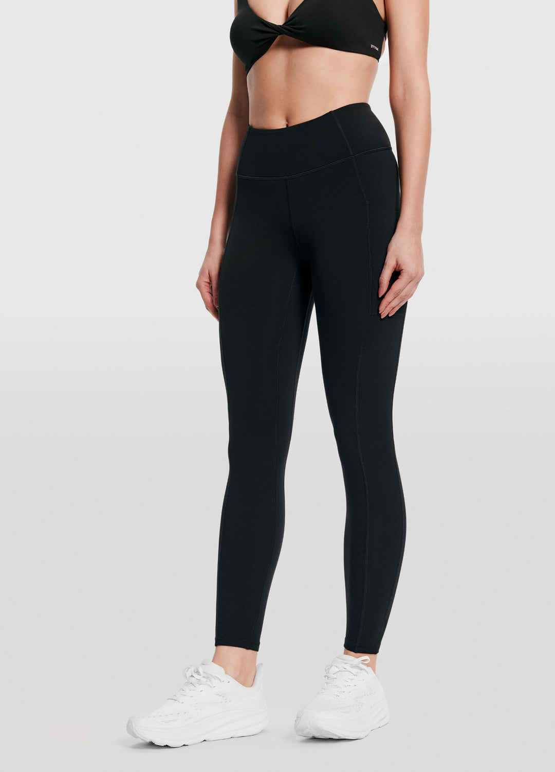 Side Pocket Leggings for Women - High Waist Yoga Pants with Pockets - Comfortable Workout Leggings for Running, Gym & Lounge