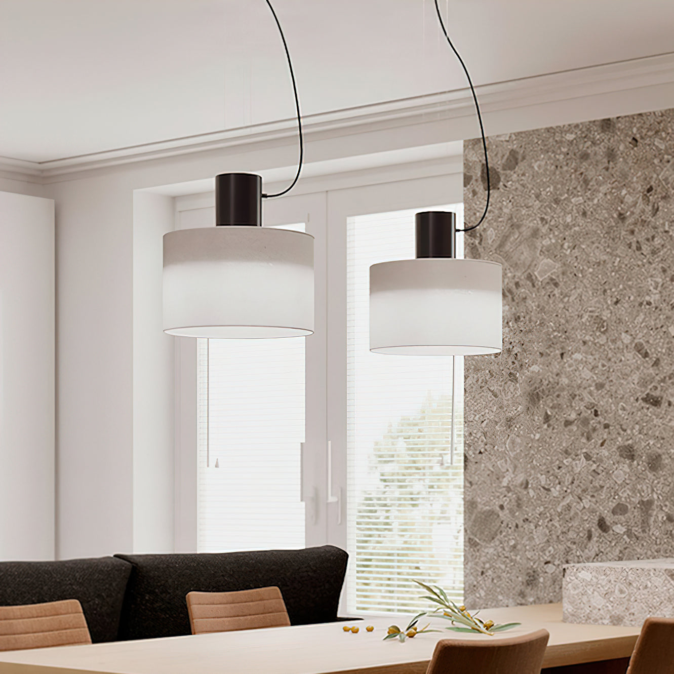 Estiluz Cyls Pendant Light - Modern Hanging Lamp for Kitchen Island, Dining Room & Living Room Lighting