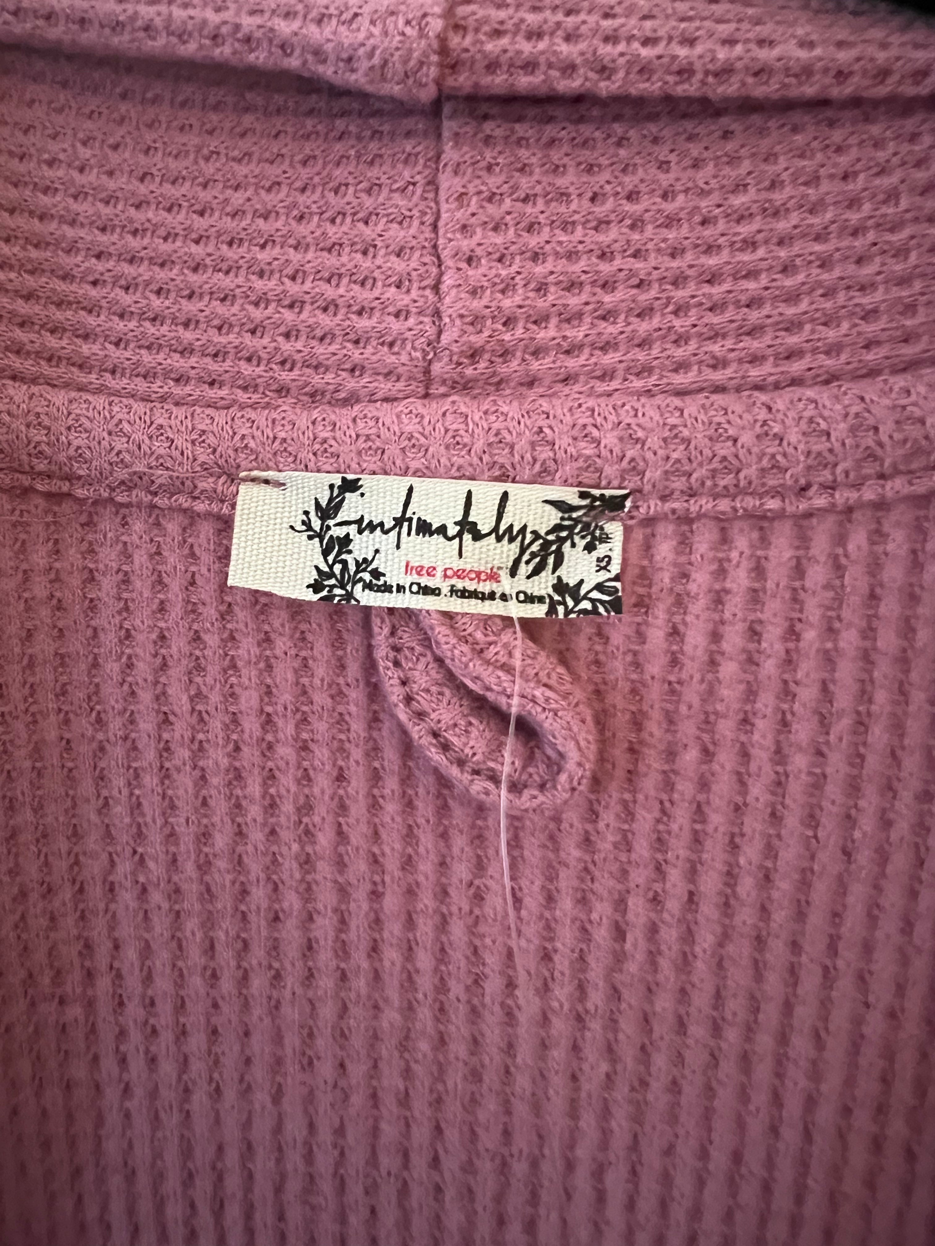Free People 'Under the Stars' Pink Cardigan for Women - Cozy Knit Sweater for Date Nights, Camping & Fall Layering (Size XS)