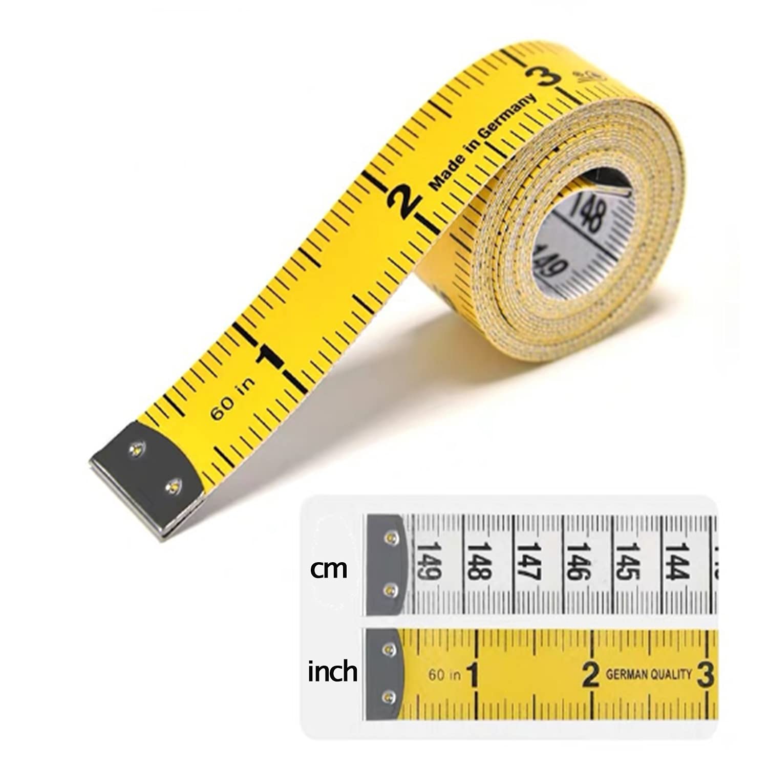 Soft Tape Measure for Body & Sewing - 60 Inch/150 cm Double-Scale Measuring Tape with Dual Colors | Perfect for Tailoring, Fitness Tracking & DIY Crafts