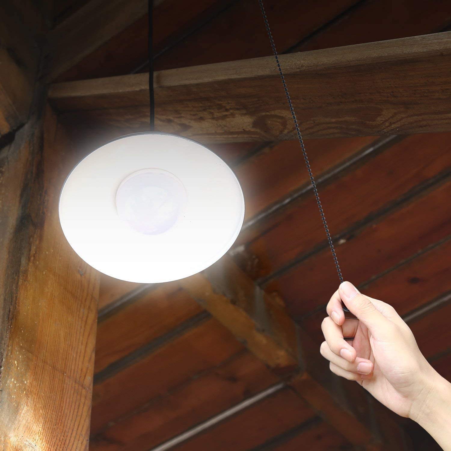 Solar Powered Pendant Light with Remote Control - Waterproof Outdoor Hanging Lamp for Patio, Garden, Garage & Pergola | Energy Efficient LED Shed Lighting for Day & Night Use